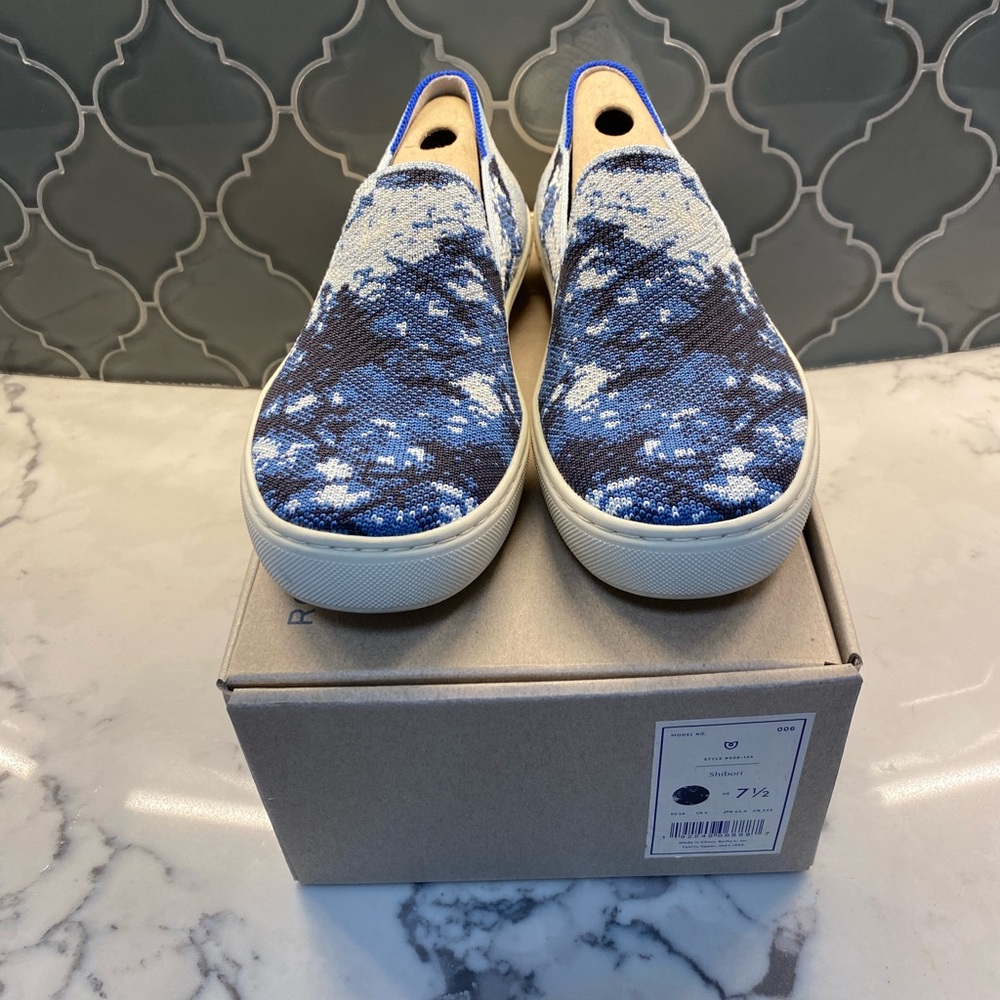 Rothy’s Shibori print sneakers